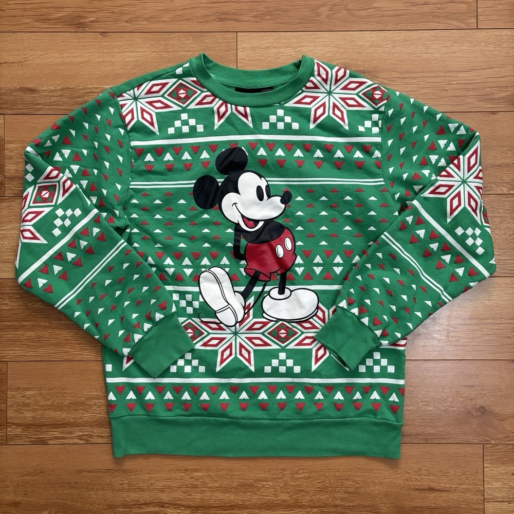 Disney Holiday Christmas Sweater Mickey Mouse Men's Size Medium